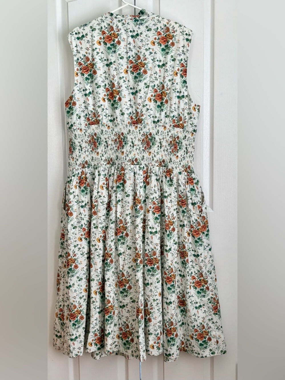 Anthropologie Women’s Dress, Ivory with floral print, size 3X - Picture 7 of 11